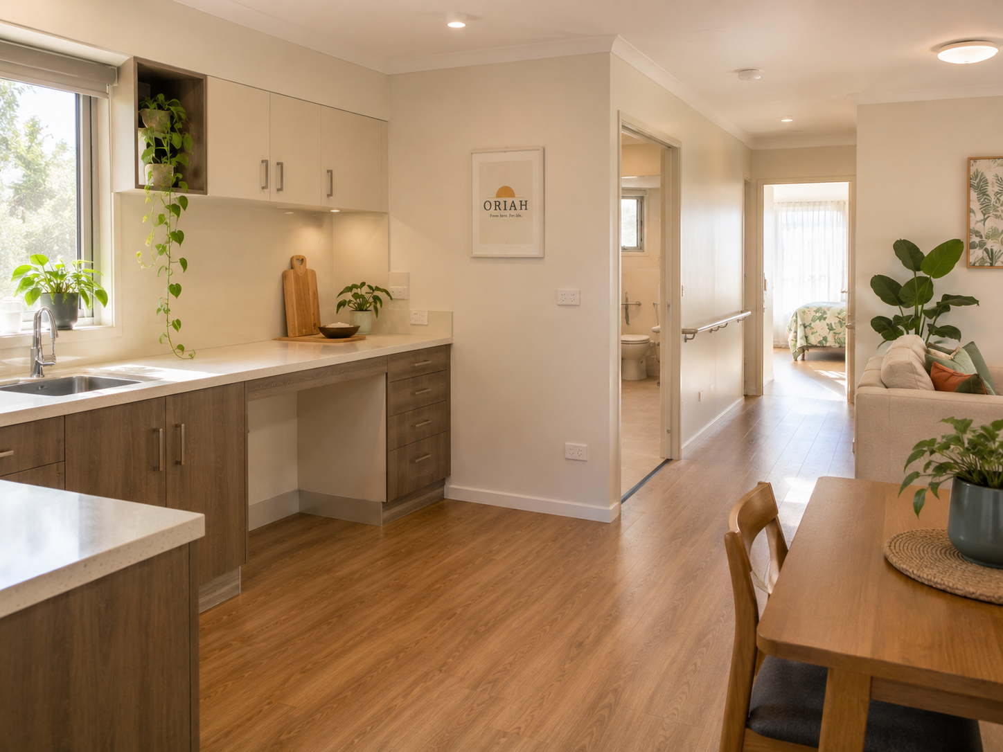 Modern purpose-built accessible home interior